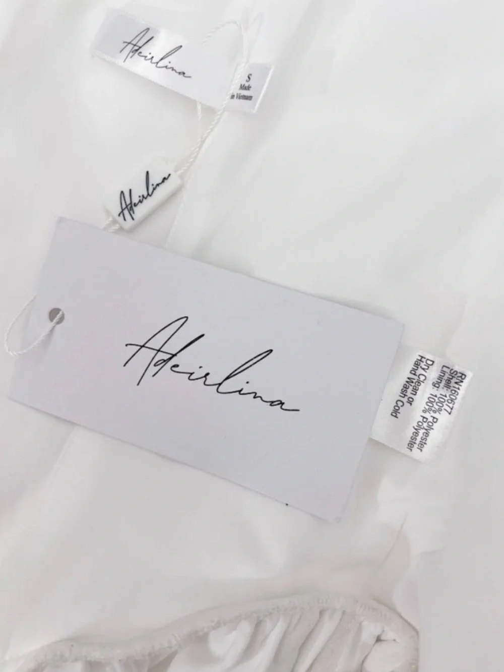 Adeirlina White Corset Coquette Mini Dress Size Small Engagement Graduation NEW - Picture 4 of 15